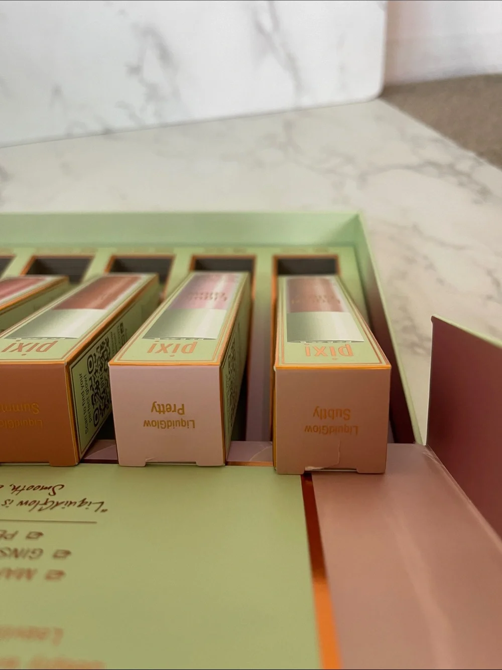 Pixi LiquidGlow Cream Highlighter Set — Pink, Peach, Coral Shades